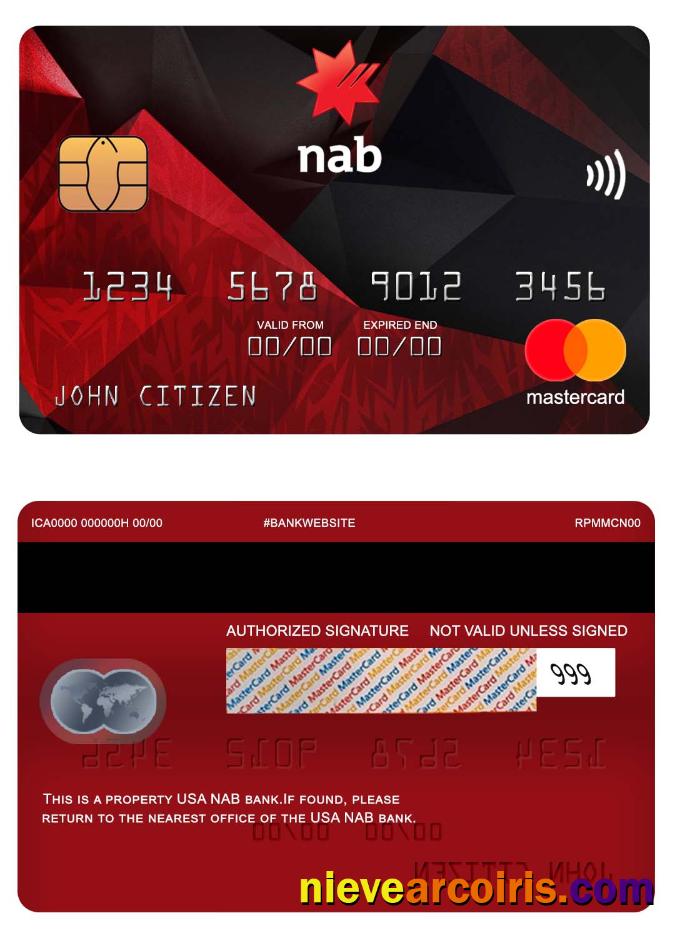 USA NAB bank mastercard
